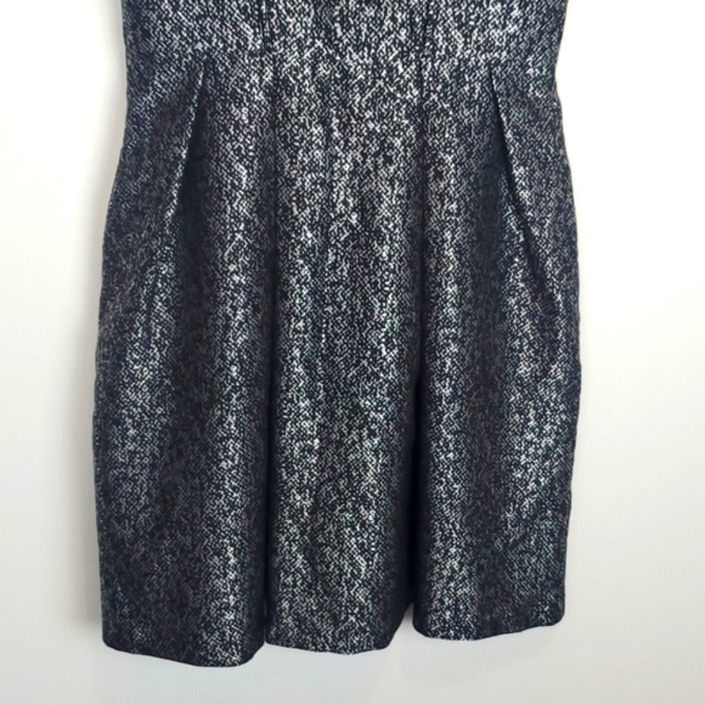 Yoana Baraschi Blue,‎ Black and Silver Fit and Flare Party Dress - Picture 8 of 10
